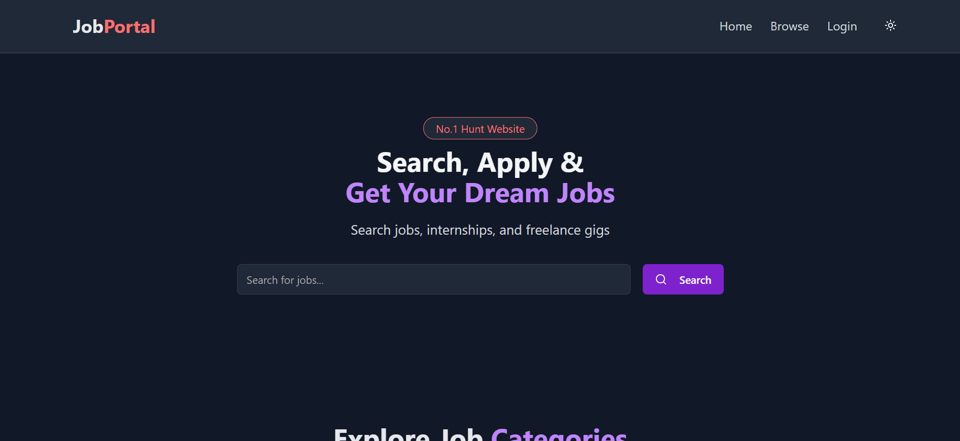 JobPortal Platform